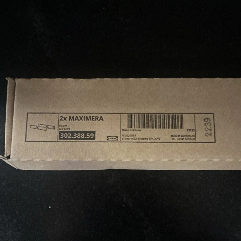 IKEA 302.388.59 Maximera Add On Side For Drawer, Medium, Glass 23 5/8